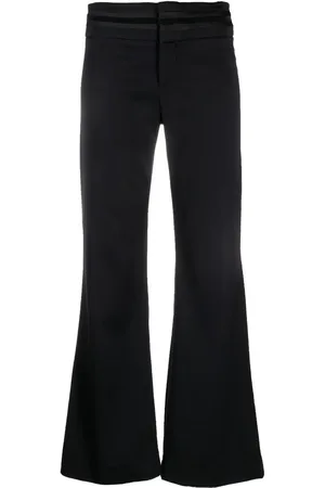 Gucci 1990s appliqué stripes flared trousers