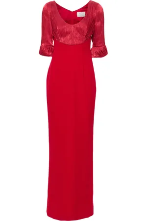 V:PM ATELIER Flora scoop-neck gown