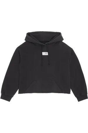 Maison Margiela Numbers-appliqué cotton hoodie