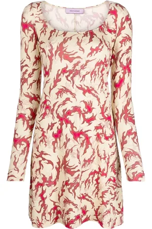 MACCAPANI Graphic-print jersey minidress