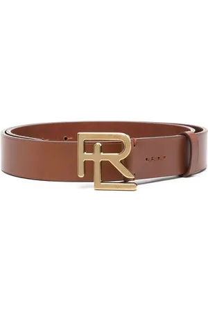 Ralph Lauren Logo-plaque leather belt