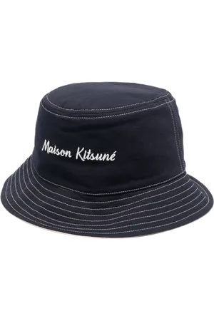Maison Kitsuné Logo-embroidered bucket hat