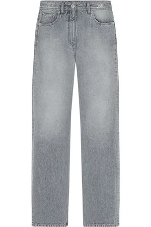 VERSACE High-rise straight-leg jeans