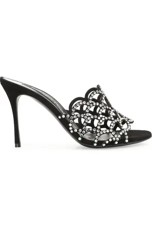 Sergio Rossi 90mm SR Mermaid leather sandals