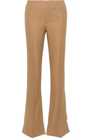 Chloé Pintuck bootcut trousers