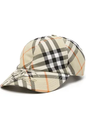 Burberry Equestrian Knight-appliqu?? checked cap