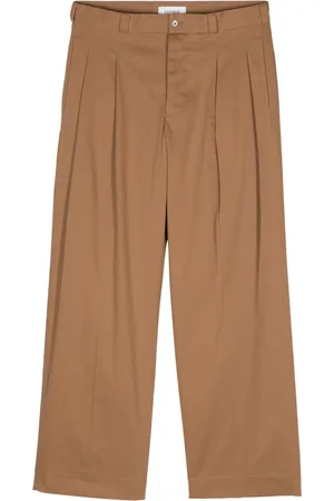 LANEUS Pleat-detailed trousers
