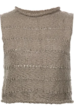 Voz Flammé knitted crop top