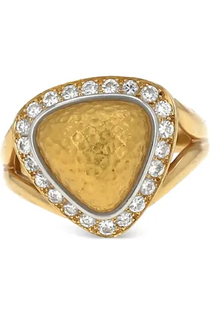 CHAUMET 18K yellow diamond ring