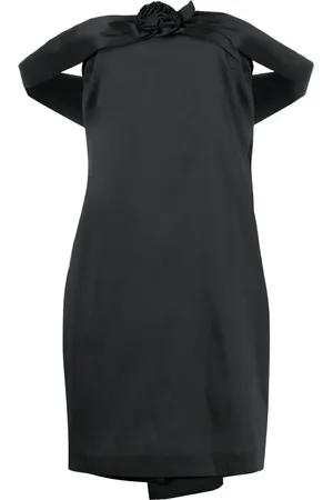 Bernadette Floral-appliqué off-shoulder dress