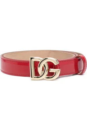 Dolce & Gabbana Logo-plaque patent belt