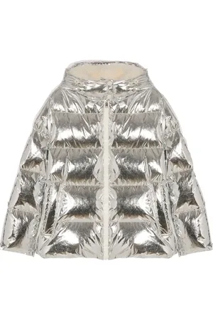 YVES SALOMON Metallic-finish coat