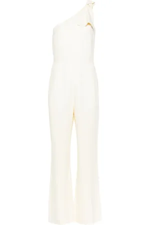Chloé One-shoulder linen jumpsuit