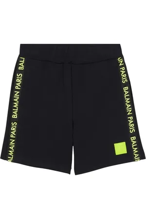 Balmain Logo-appliqué jersey shorts