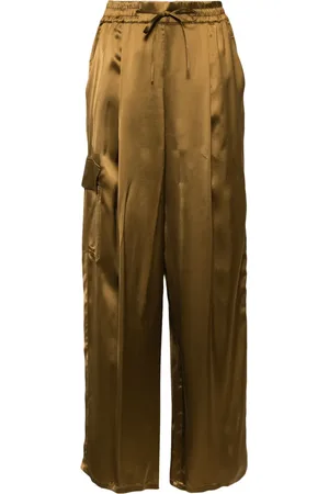YVES SALOMON Satin cargo pants