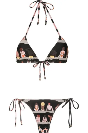 AMIR SLAMA Graphic-print bikini