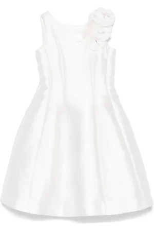MONNALISA Floral-appliqué dress