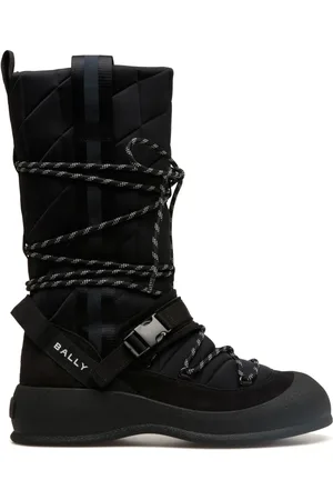 Bally Logo-print panelled mid-calf boots