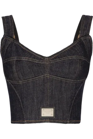 Dolce & Gabbana Logo-appliqué cotton-blend top