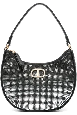 Twin-Set Moon rhinestone-embellished shoulder bag