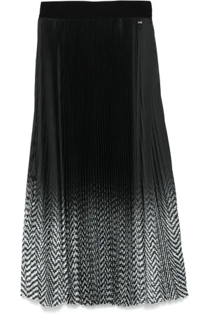HERNO Plissé midi skirt
