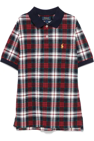 Ralph Lauren Plaid-pattern piqué polo shirt