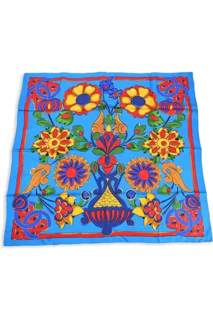 CHANEL 1990-2000s floral-print scarf