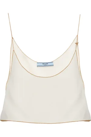 Prada Sablé cropped camisole top