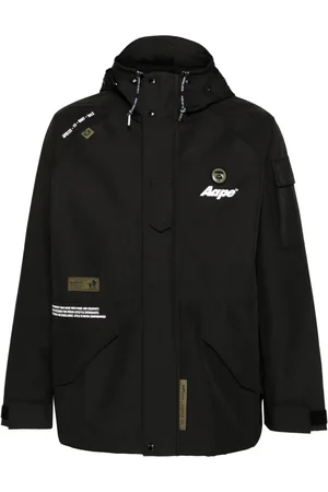 A Bathing Ape Logo-patch windbreaker
