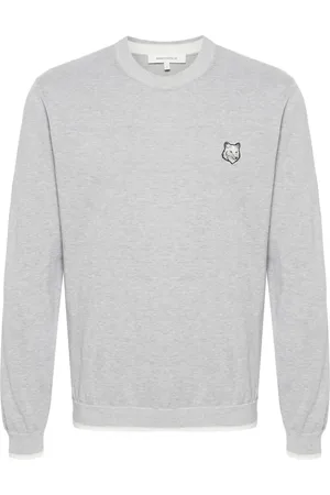 Maison Kitsuné Fox-motif knitted jumper