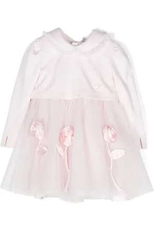 MONNALISA Tulle-panelled party dress set