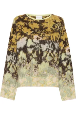 FORTE FORTE Bloom mist-jacquard sweater