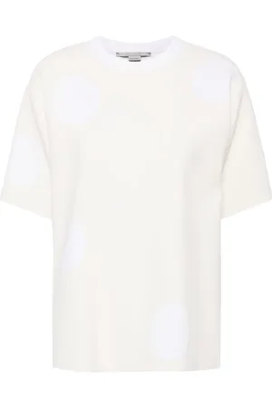 Stella McCartney Polka-dot intarsia-knit T-shirt
