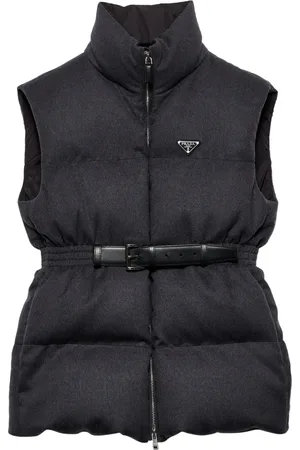 Prada Belted down-padded gilet