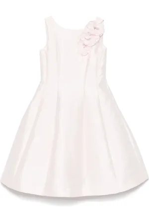 MONNALISA Floral-appliqué dress