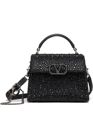 VALENTINO GARAVANI VSling crystal-embellished leather tote bag
