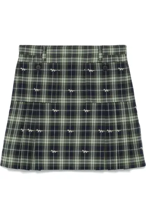 Maison Kitsuné Pocket-embellished pleated mini skirt