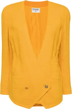 CHANEL 1990-2000’s Double Breasted Collarrless jacket