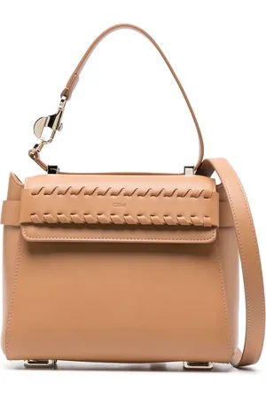 Chloé Whipstitch detail leather tote bag