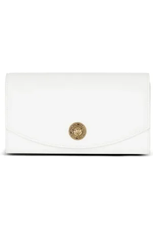 Balmain Emblème leather crossbody bag