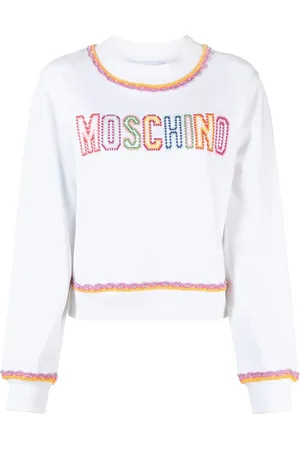Moschino Macramé-trim cotton sweatshirt