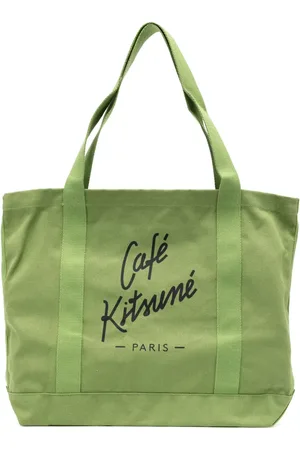 Café Kitsuné Logo print canvas tote bag