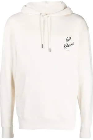Café Kitsuné Logo-print cotton hoodie