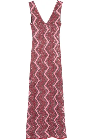 Missoni Embellished zigzag maxi dress