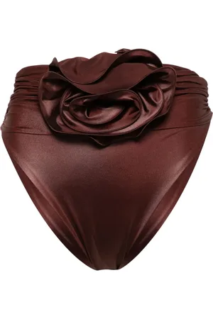 MAGDA BUTRYM Flower-appliqué bikini bottoms