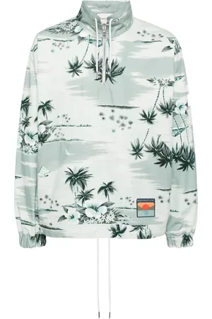 Maison Kitsuné Graphic-print cotton jacket