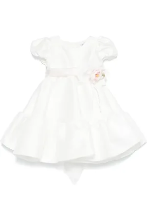 MONNALISA Floral-appliqué dress