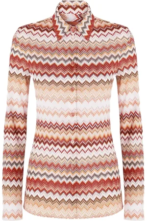 Missoni Zigzag-pattern lamé shirt