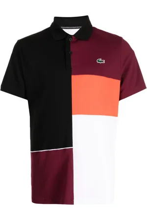 Lacoste Logo-appliqu?? colour-block polo shirt