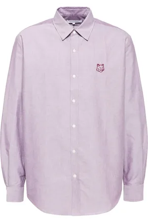 Maison Kitsuné Fox Head-embroidered shirt